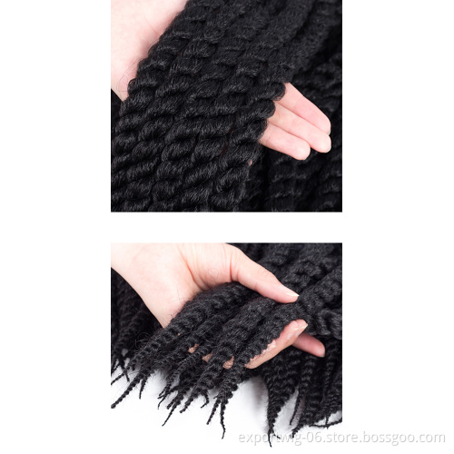 Thick Twists Senegalese Braids Crochet Hair Synthetic Braiding Hair Smooth And Soft Ombre Crochet Twist Hair Braids